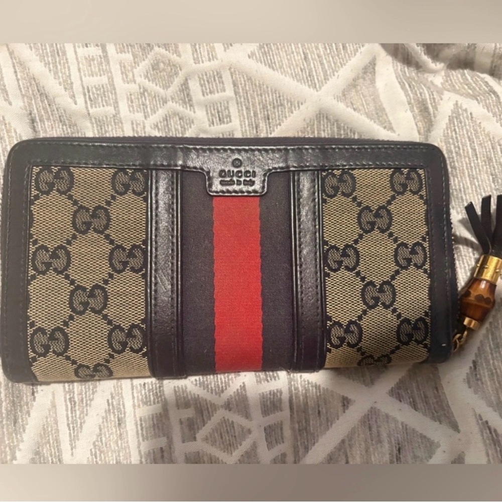 GG Canvas Canvas Continental Wallet